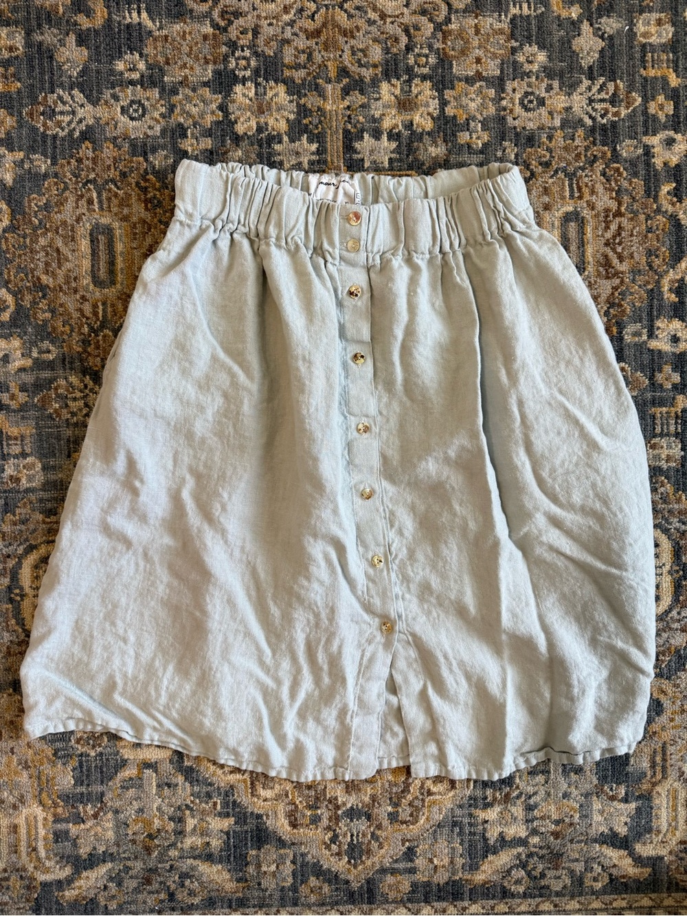 Amour Linen Handmade Midi Skirt